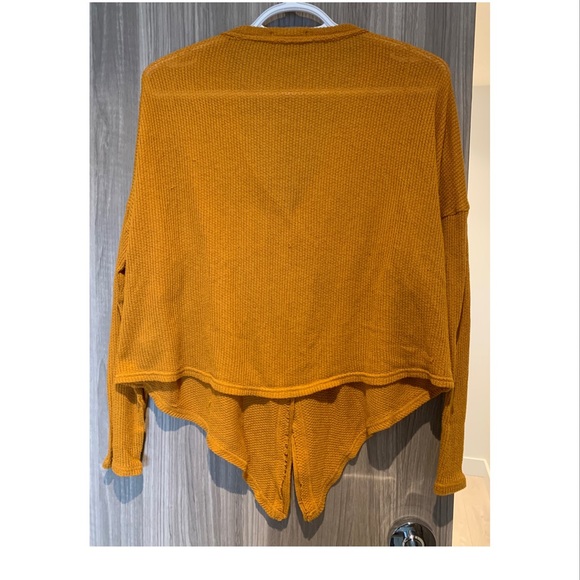 Cotton On yellow orange cardigan (Large) - Picture 3 of 5